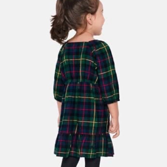The Children's Place Plaid Dress - Green, Blue, Pink - Picture 2 of 6